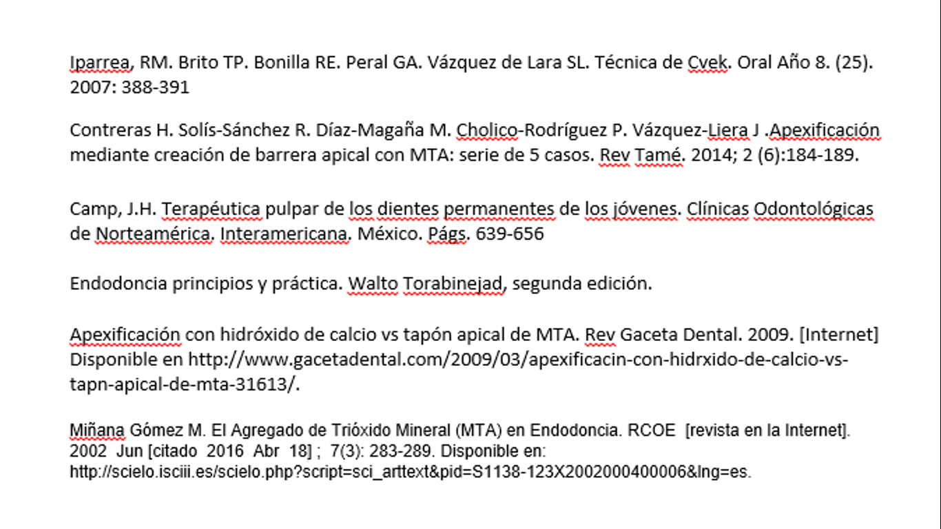 TERAPIA PULPAR EN DIENTES PERMANENTES JÓVENES