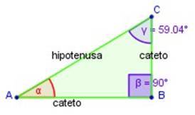 razones trigonometricas en un triangulo rectangulo