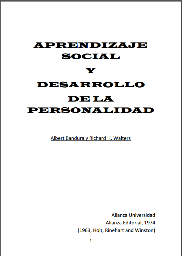 Desarrollo psicosocial: Modelaje, castigo y recompensa