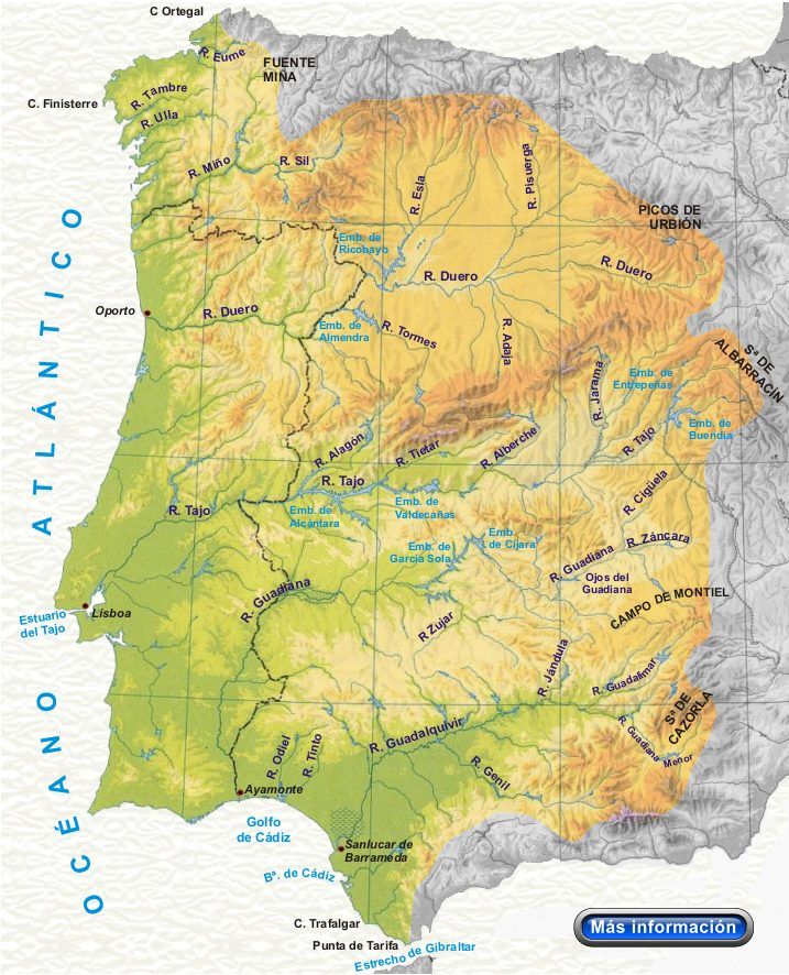 El relieve, el clima y los ríos de España