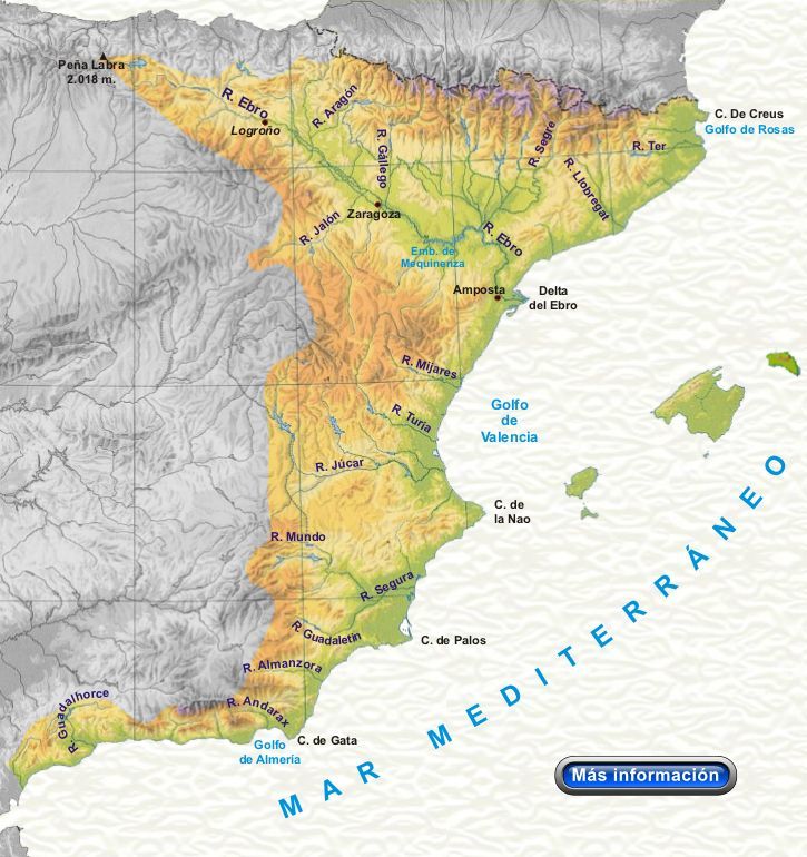 El relieve, el clima y los ríos de España