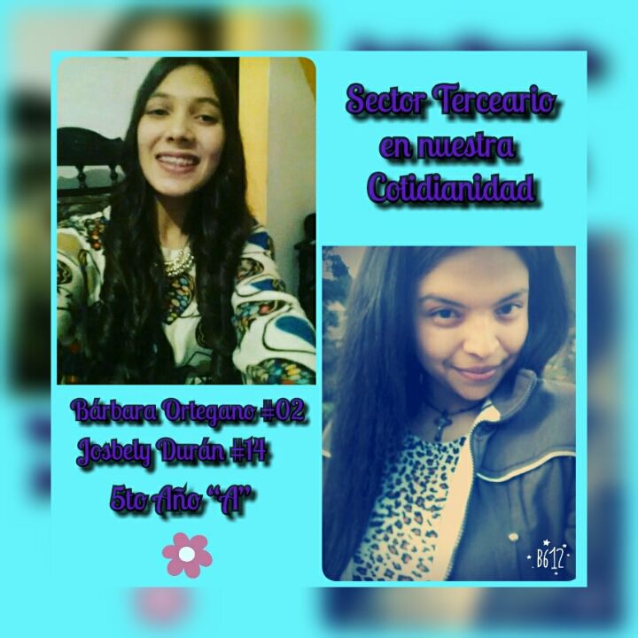 Cotidianidad de el sector terceario en nuestra vida. Bárbara Ortegano #02; Josbely Durán #14