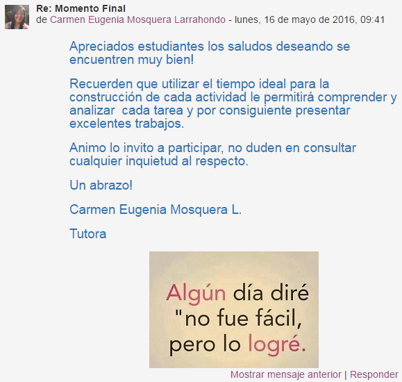 Mi PLE en el área de conocimiento Cátedra Unadista UNAD