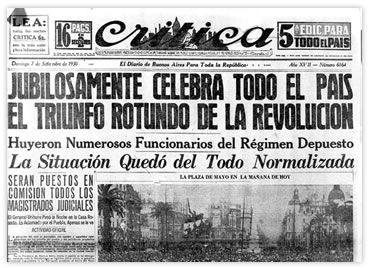 La Transición a la Decada Infame (1930-1943)