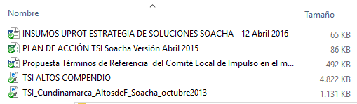 Revisión Documental Diagnóstico Participativo Altos de la Florida - Soacha 2015 - 2016