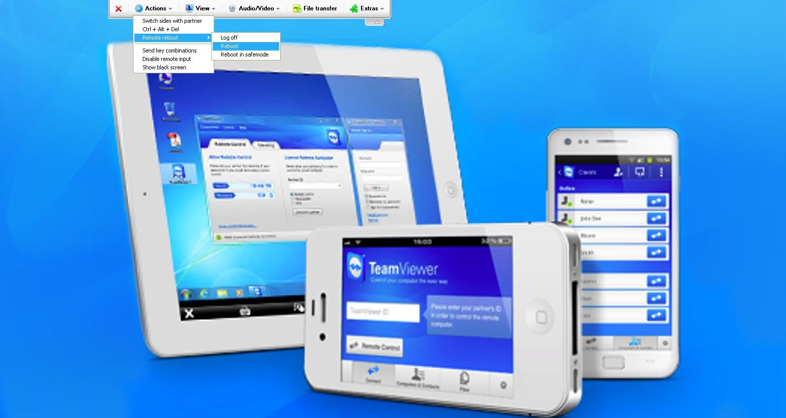 APC, Ultra VNS, Team Viewer, Grupo de trabajo y PUTTY