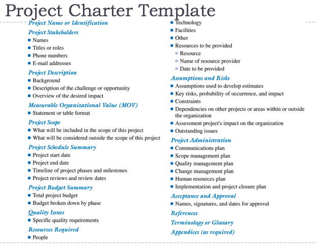 Product Life Cycle / Business Case / Role of PM / Project Charter
