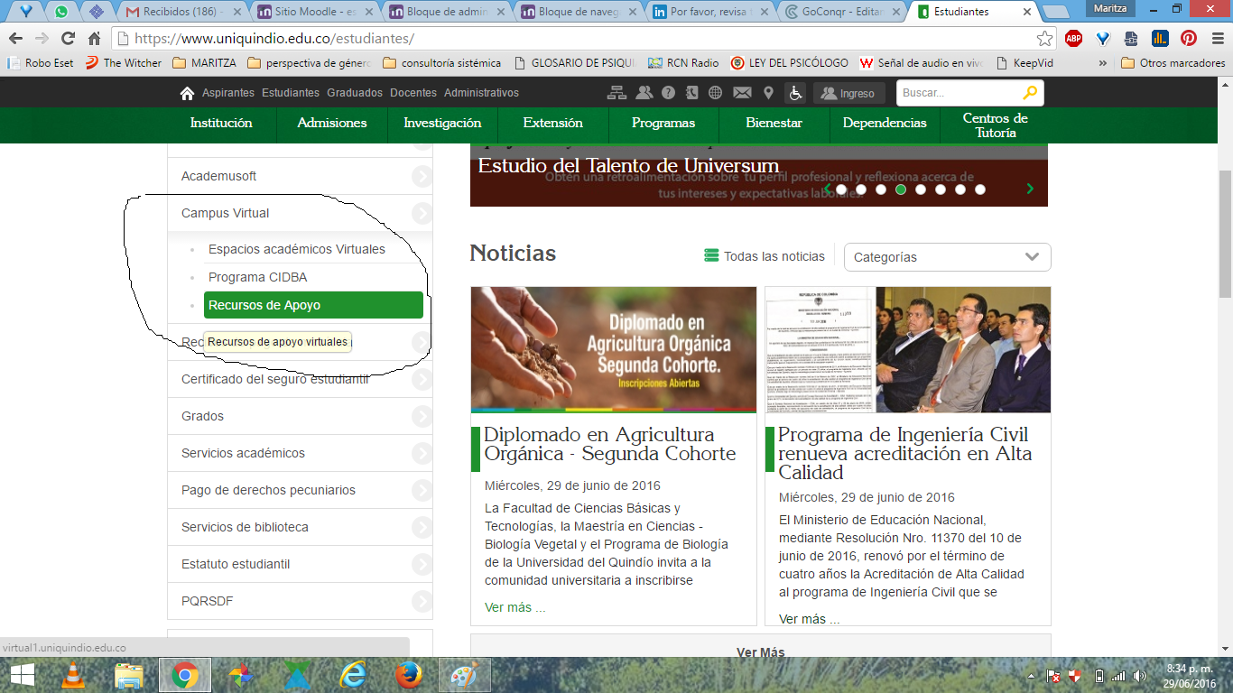 PLATAFORMA EDUCATIVA MOODLE