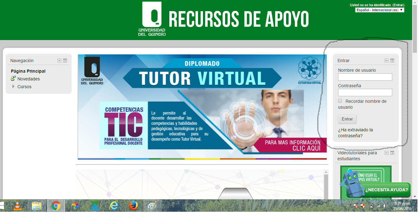 PLATAFORMA EDUCATIVA MOODLE