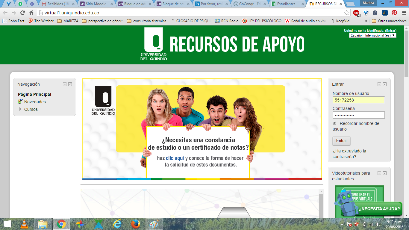 PLATAFORMA EDUCATIVA MOODLE