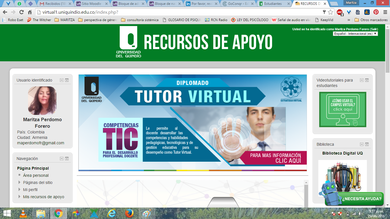 PLATAFORMA EDUCATIVA MOODLE