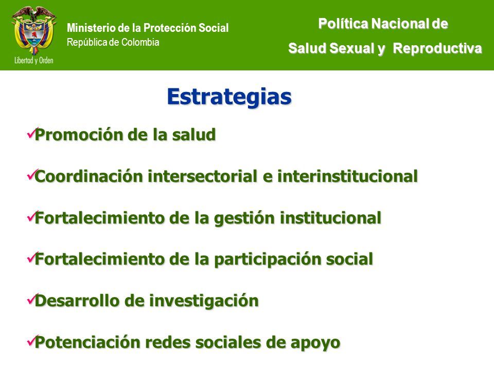 Politica nacional de sexualidad, derechos sexuales