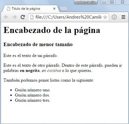 Introducción a HTML.