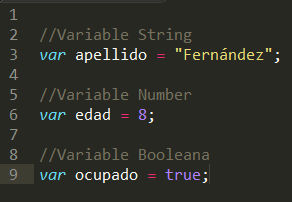 Datos, Variables y Estructuras