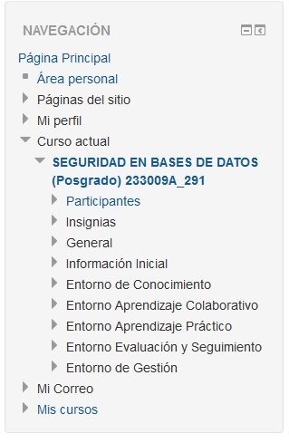 Contenidos y entornos del curso