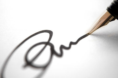 Métodos de falsificación de firmas en grafotécnica