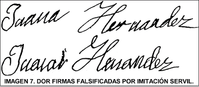 Métodos de falsificación de firmas en grafotécnica