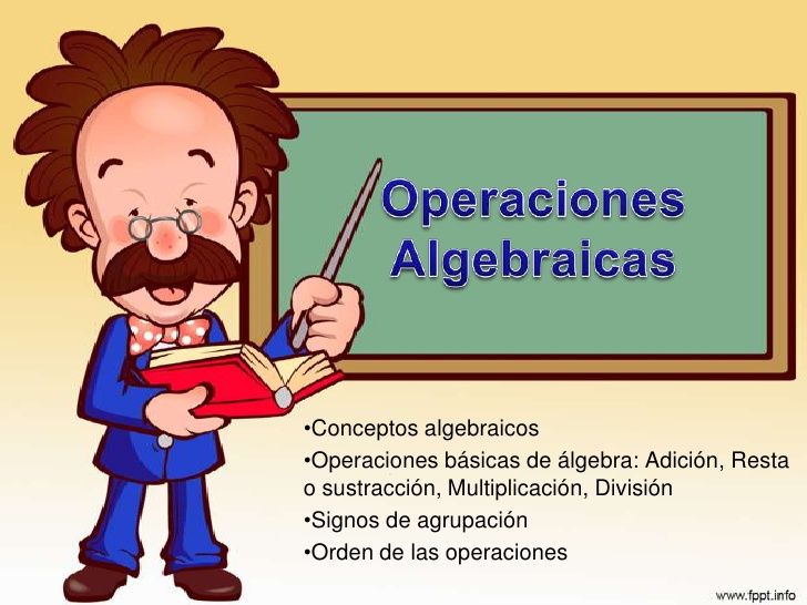 Expresiones algebraicas: