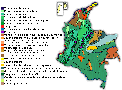 ECOLOGÍA Y TIPOS DE ECOSISTEMAS COLOMBIANOS