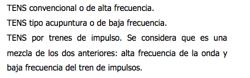 ANALGESIA CON CORRIENTE DE BAJA FRECUENCIA