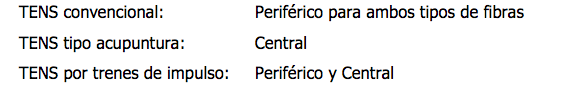 ANALGESIA CON CORRIENTE DE BAJA FRECUENCIA
