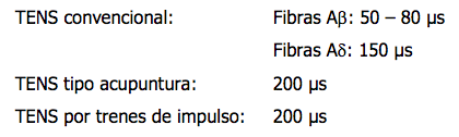 ANALGESIA CON CORRIENTE DE BAJA FRECUENCIA
