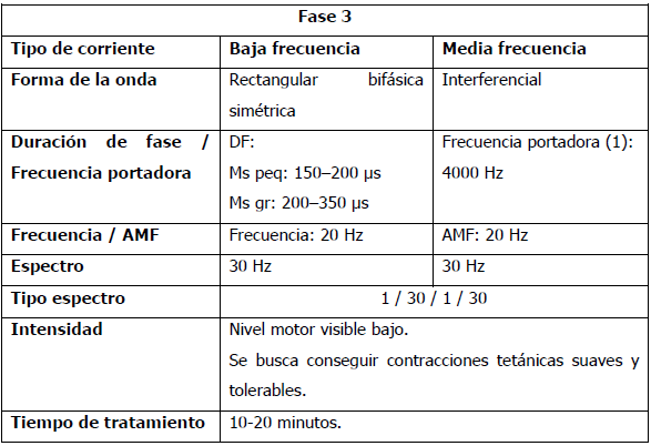 ELECTROESTIMULACIÓN NEUROMUSCULAR CON CORRIENTES DE BAJA Y MEDIA FRECUENCIA