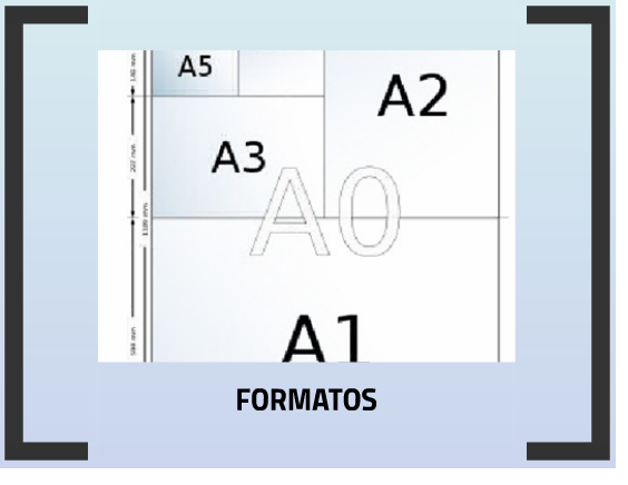 Formatos normalizados, Lineas normalizadas, Escalas normalizadas y Vistas