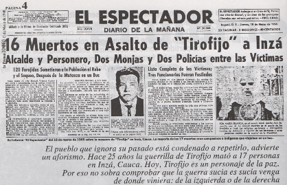 Pautas interpretativas sobre la evolución del conflicto irregular Colombiano.