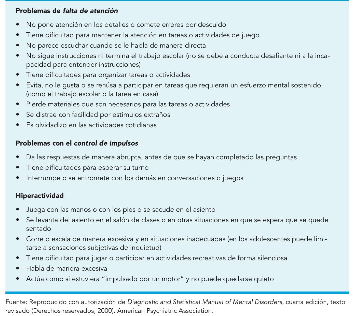Estudiantes con hiperactividad y trastornos de atención