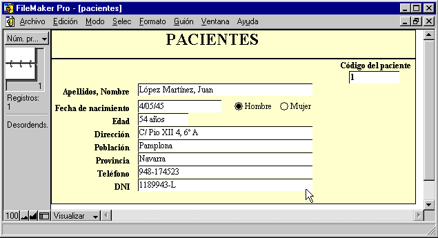 Recepción de frascos,Matriculación de pedidos, Codificación para frascos y pedidos de exámenes Histopatológicos