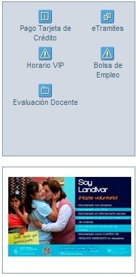 Opciones y funciones del Portal de Estudiantes URL