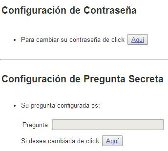 Opciones y funciones del Portal de Estudiantes URL