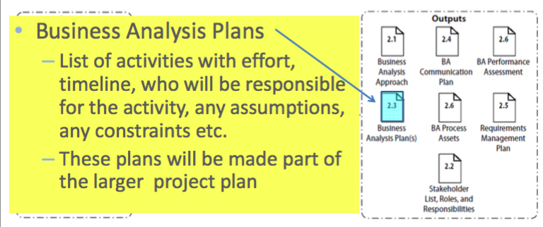 Business Analysis Planning and Monitoring