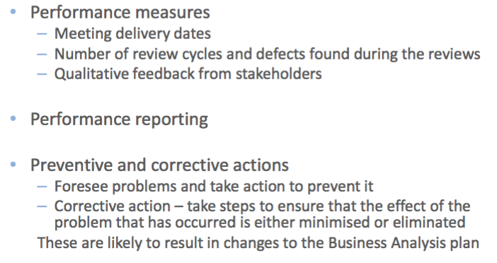 Business Analysis Planning and Monitoring
