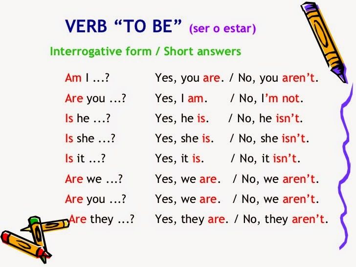 verbo to be, tiempos verbales y estructura