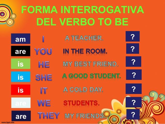 verbo to be, tiempos verbales y estructura