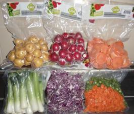 Vegetales y pescados al vacío