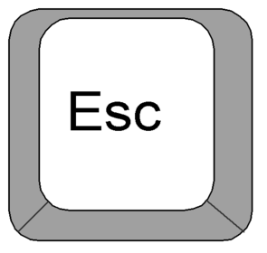 conociendo la tecla especial Esc., función y apariencia.