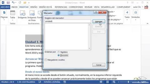 DIAPOSITIVAS DE INSERTAR MARCADORES Y REFERENCIAS CRUZADAS