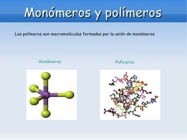 Macromoléculas,Polímeros y Monómeros