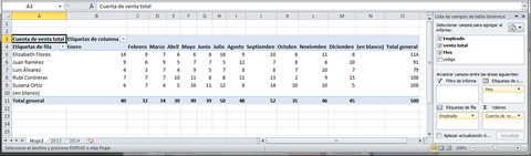 Tablas dinámicas Excel