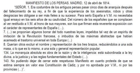 Manifiesto de los persas (1814)