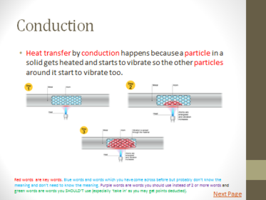 GCSE - AQA: P1.1 Heating and Cooling