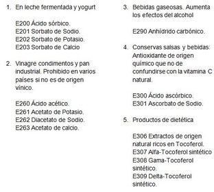 Conservantes naturales