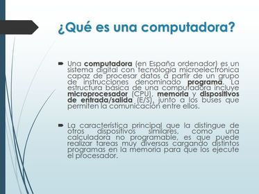 La computadora: clasificacion, partes y funcionamiento 2