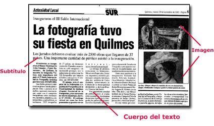 El cuerpo del texto