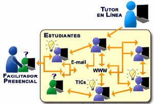 Papel del profesor/tutor y estudiantes