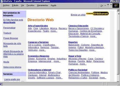 Clasificación de los Buscadores y Tipos de Busqueda