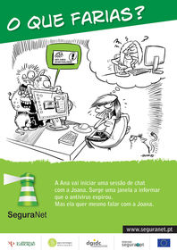 Olha para os cartazes apresentados